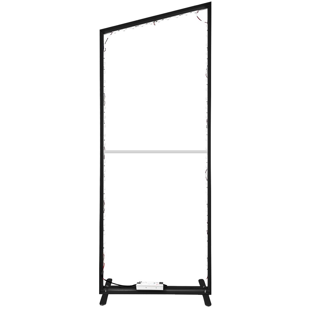 VAIL-120DB Backlit Black Freestyle 3ft x 8ft — Hardware Only